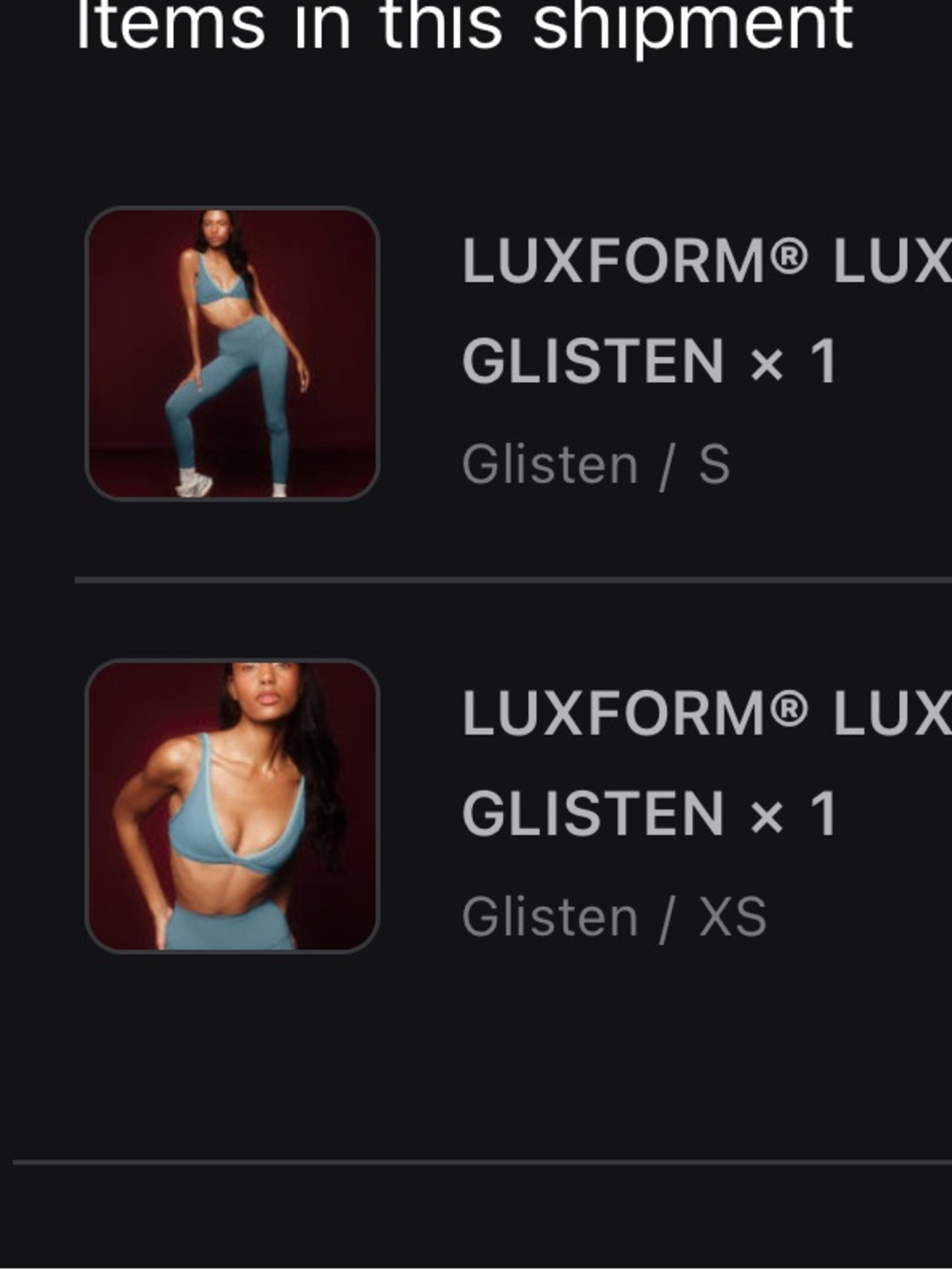 SET Active Glisten Blue Lux High-Rise Leggings & Layered Triangle Bra